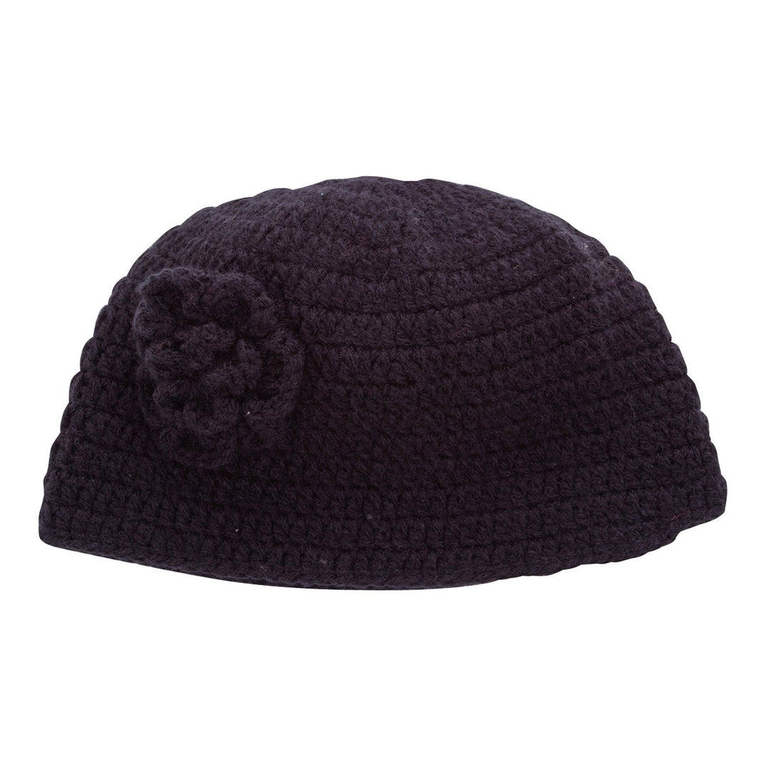 Girls Crochet Flower Beanie Hat - Love ShuShi