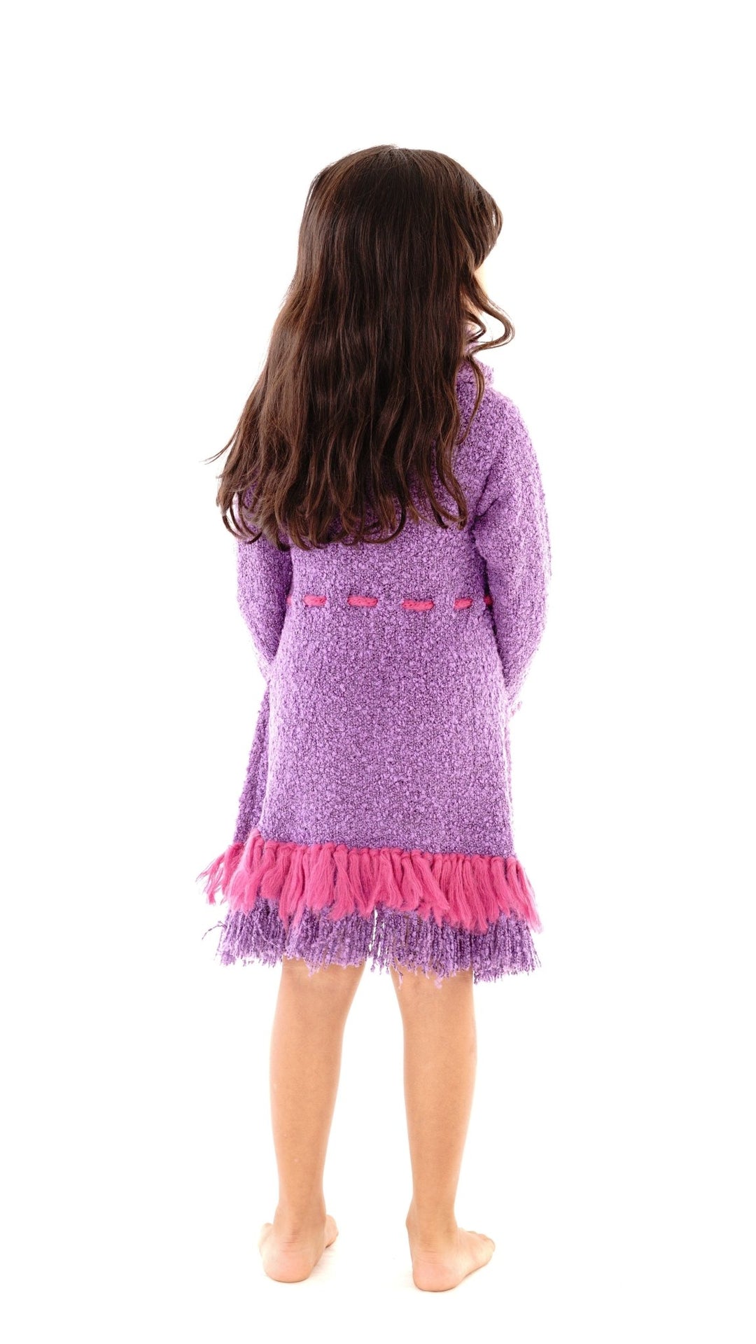 Girls' Long Sleeves Dress with Fringes - Love ShuShi