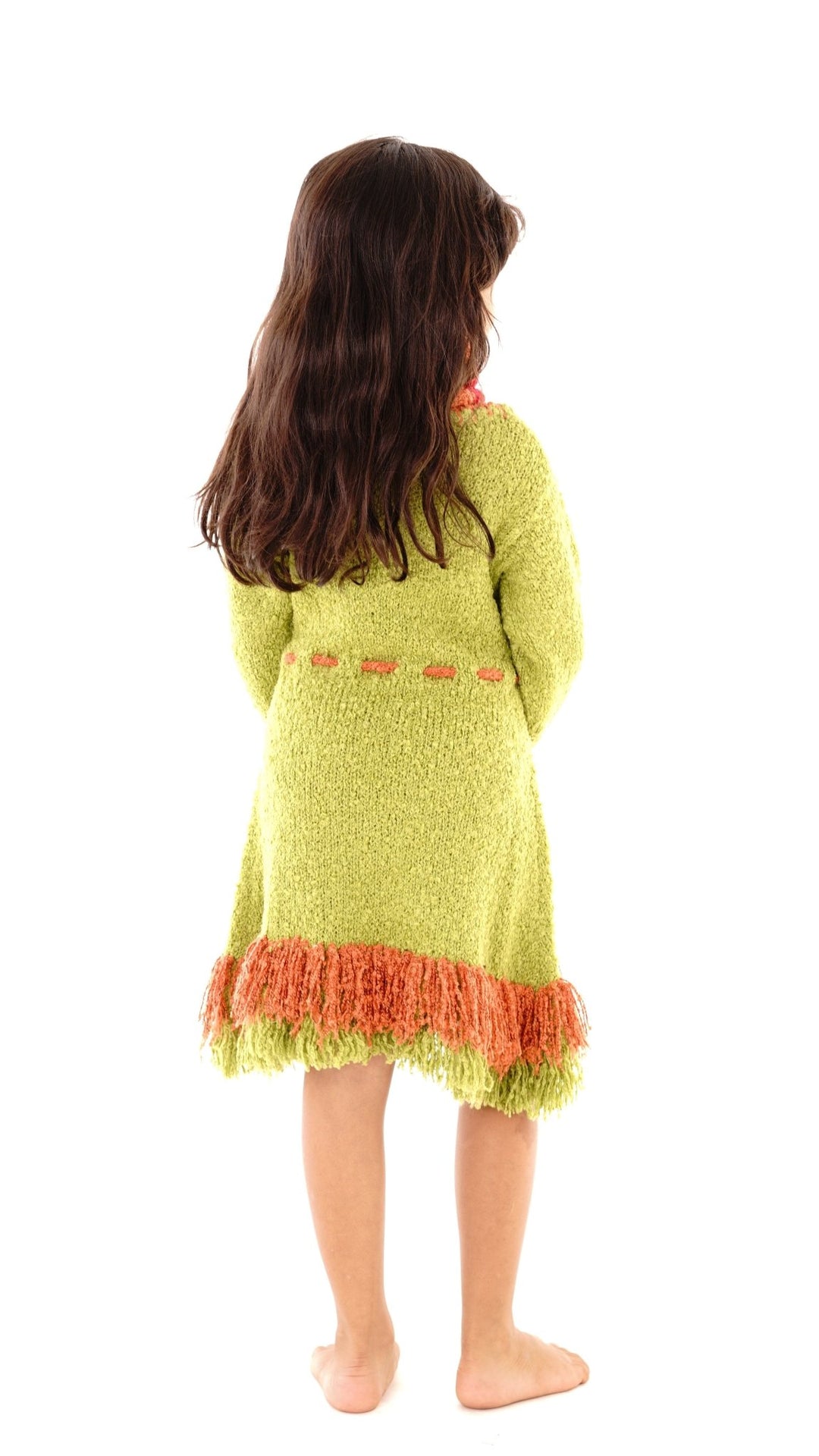 Girls' Long Sleeves Dress with Fringes - Love ShuShi