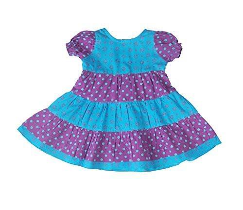 Girls' Ruffled Cotton Dress - Love ShuShi