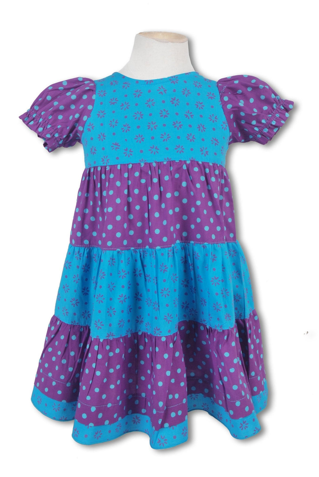 Girls' Ruffled Cotton Dress - Love ShuShi