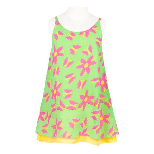 Girls' Summer Sleeveless Floral Dress - Love ShuShi