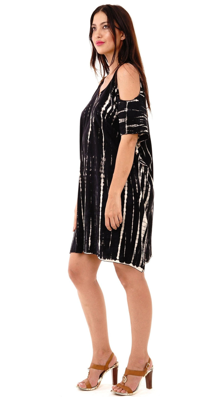 Isadora Cold Shoulder Tie Dye Tunic Dress - Love ShuShi