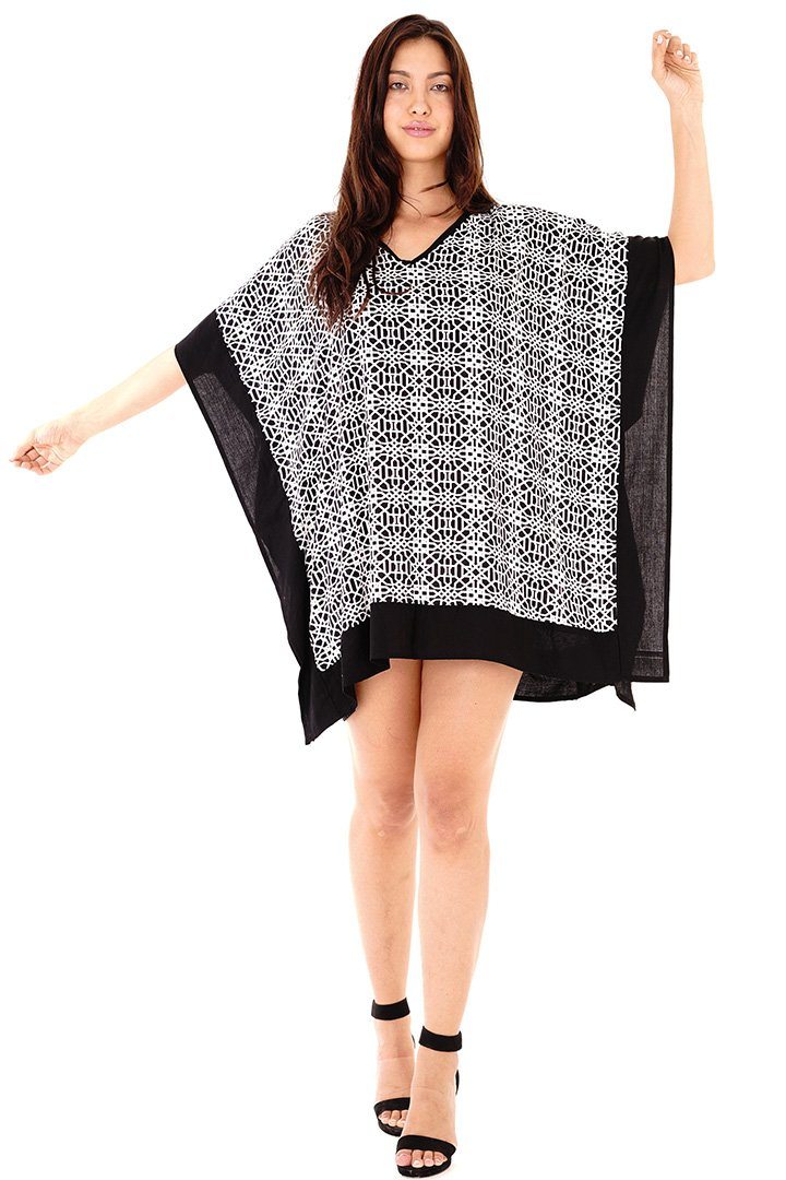 Kelsey Boho Chic Summer Geometric Print Tunic Dress - Love ShuShi