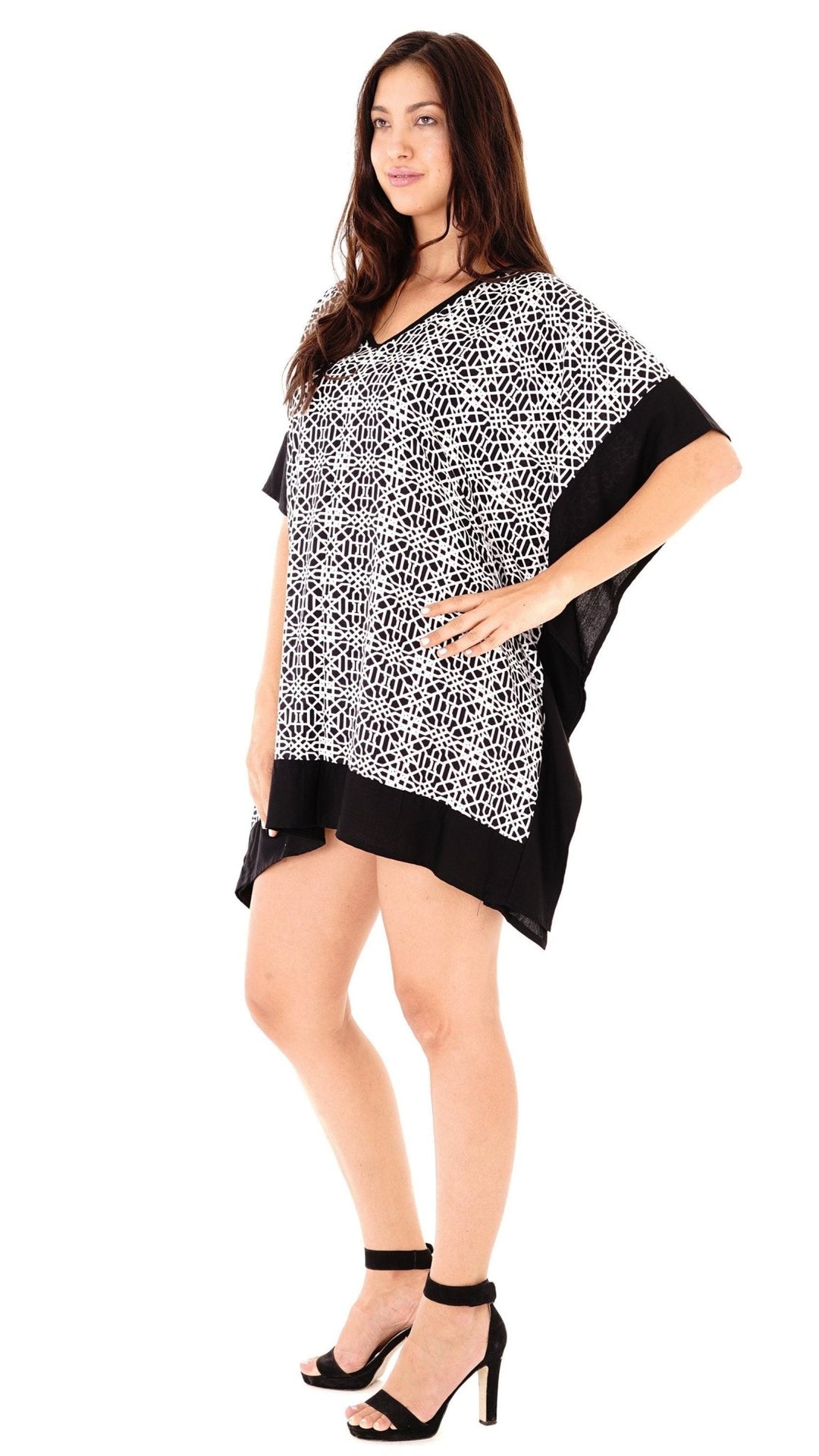 Kelsey Boho Chic Summer Geometric Print Tunic Dress - Love ShuShi