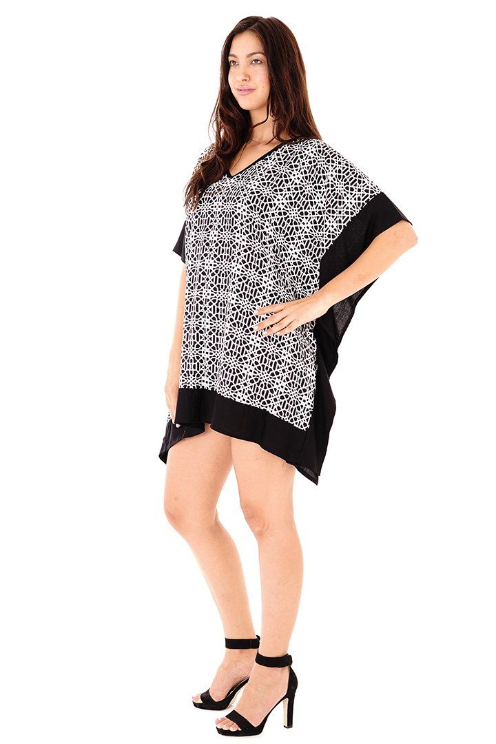 Kelsey Boho Chic Summer Geometric Print Tunic Dress - Love ShuShi