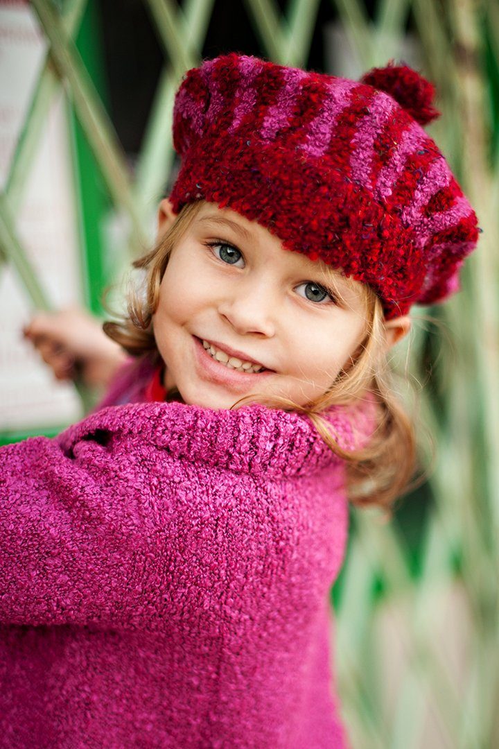 Kids Cozy Striped Hat - Love ShuShi