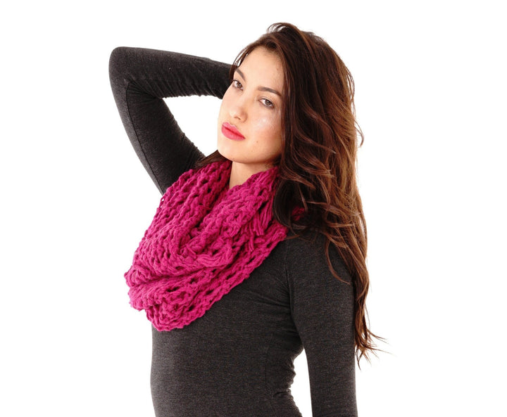 Knitted Infinity Scarf - Love ShuShi