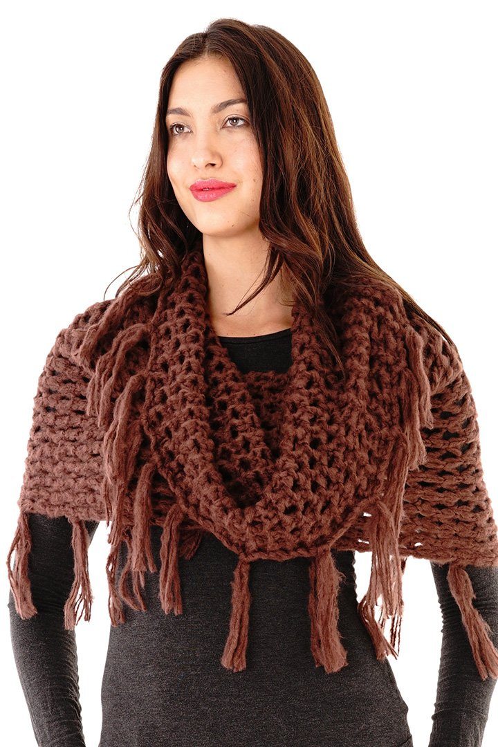 Knitted Infinity Scarf - Love ShuShi