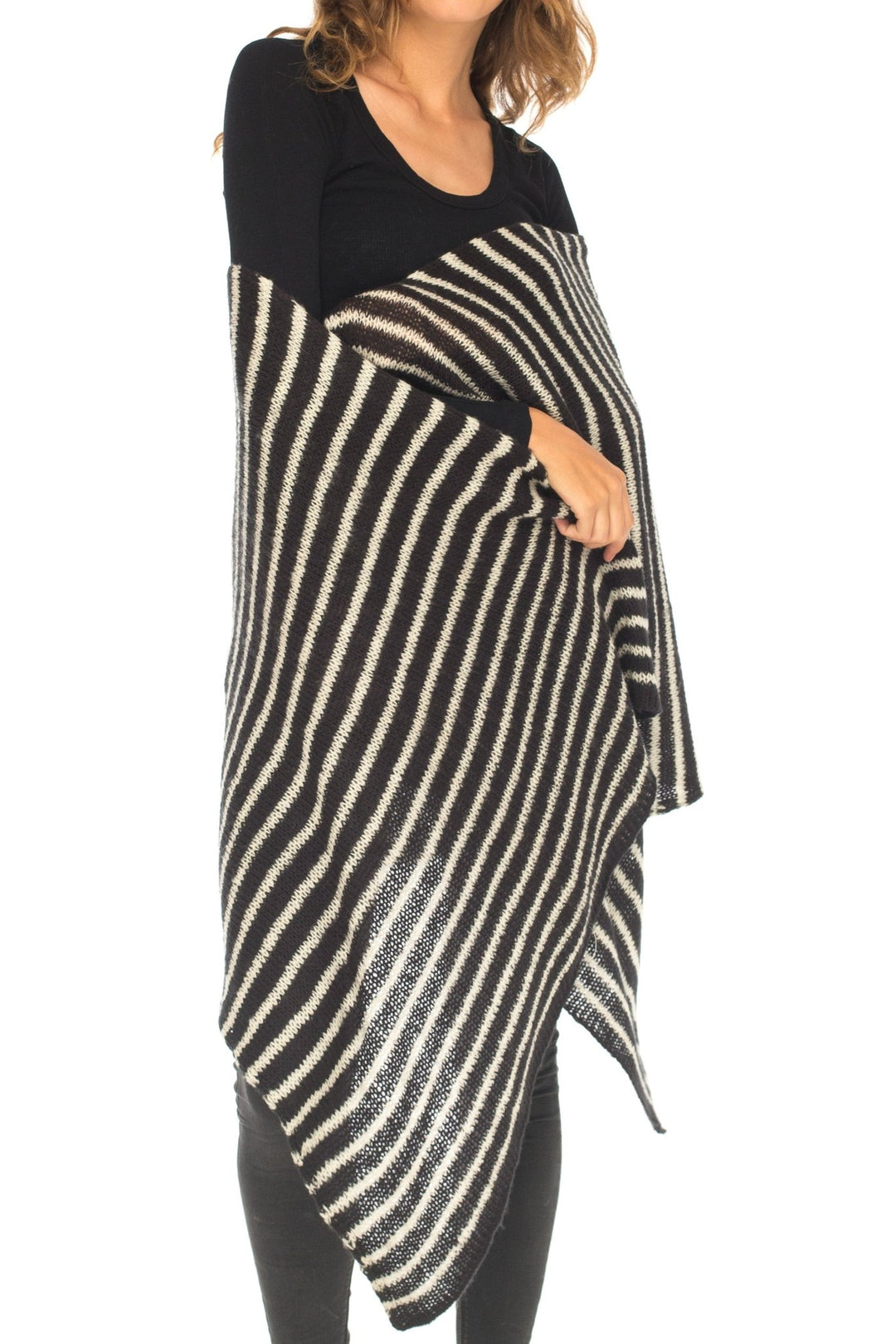 Large Cozy Striped Scarf/Shawl - Love ShuShi