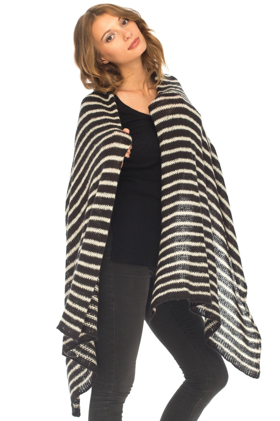 Large Cozy Striped Scarf/Shawl - Love ShuShi