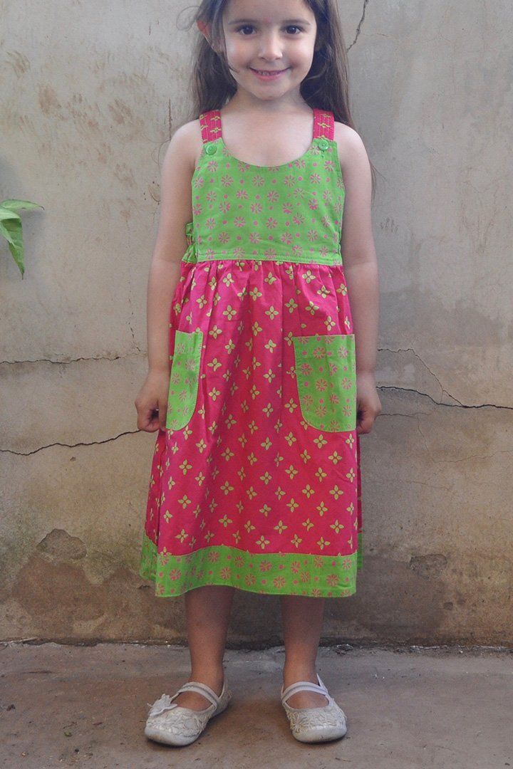 Libby Childrens Handmade Cotton Dress - Love ShuShi