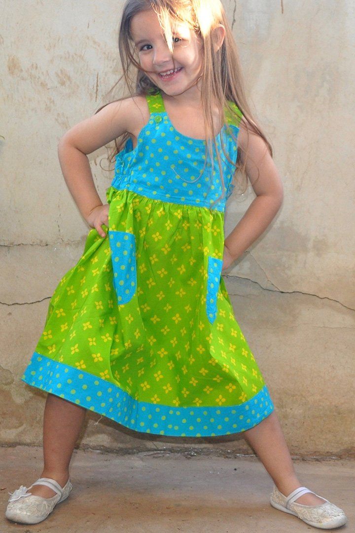 Libby Childrens Handmade Cotton Dress - Love ShuShi