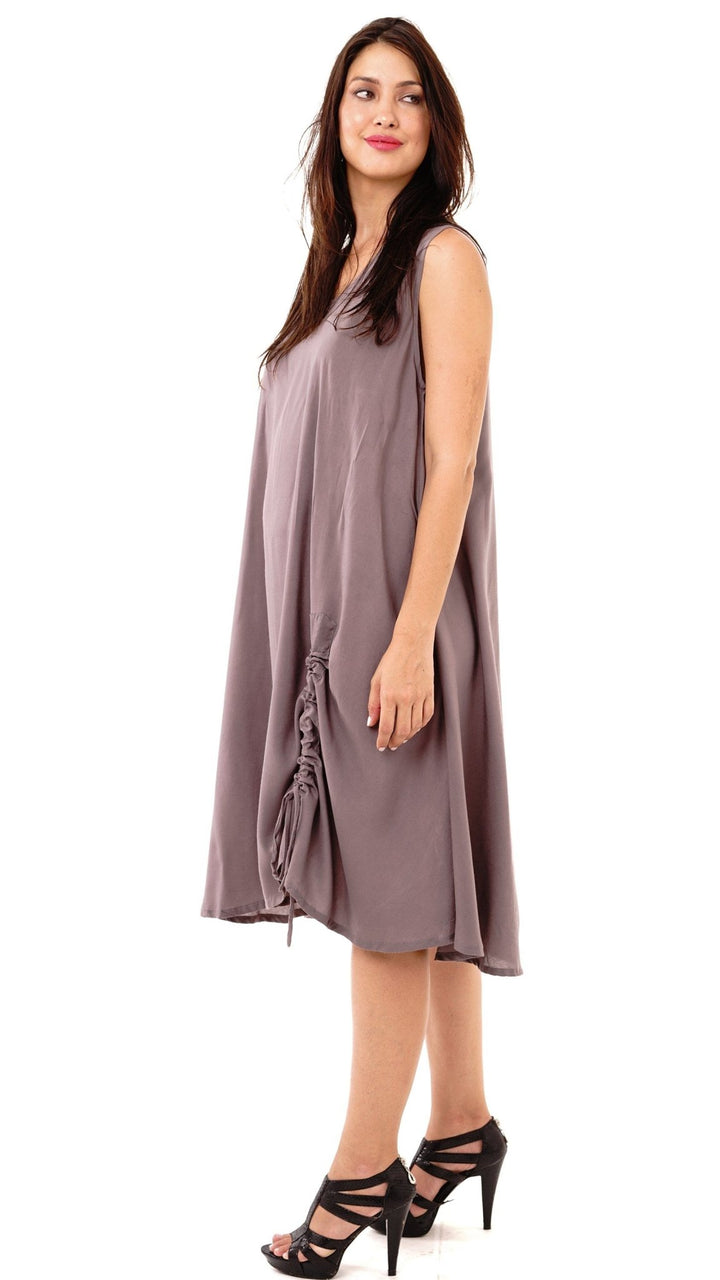 Maggie Crew Neck Sleeveless Tank Knee Length Summer Dress - Love ShuShi