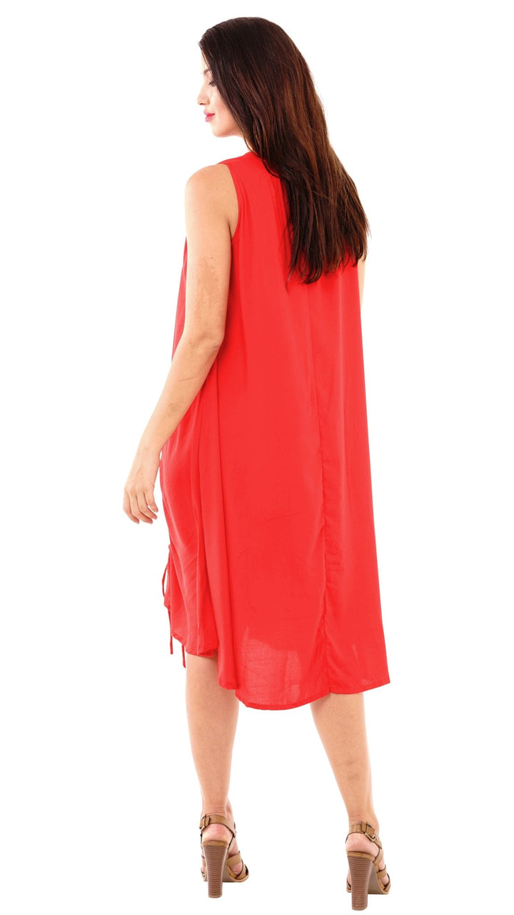 Maggie Crew Neck Sleeveless Tank Knee Length Summer Dress - Love ShuShi