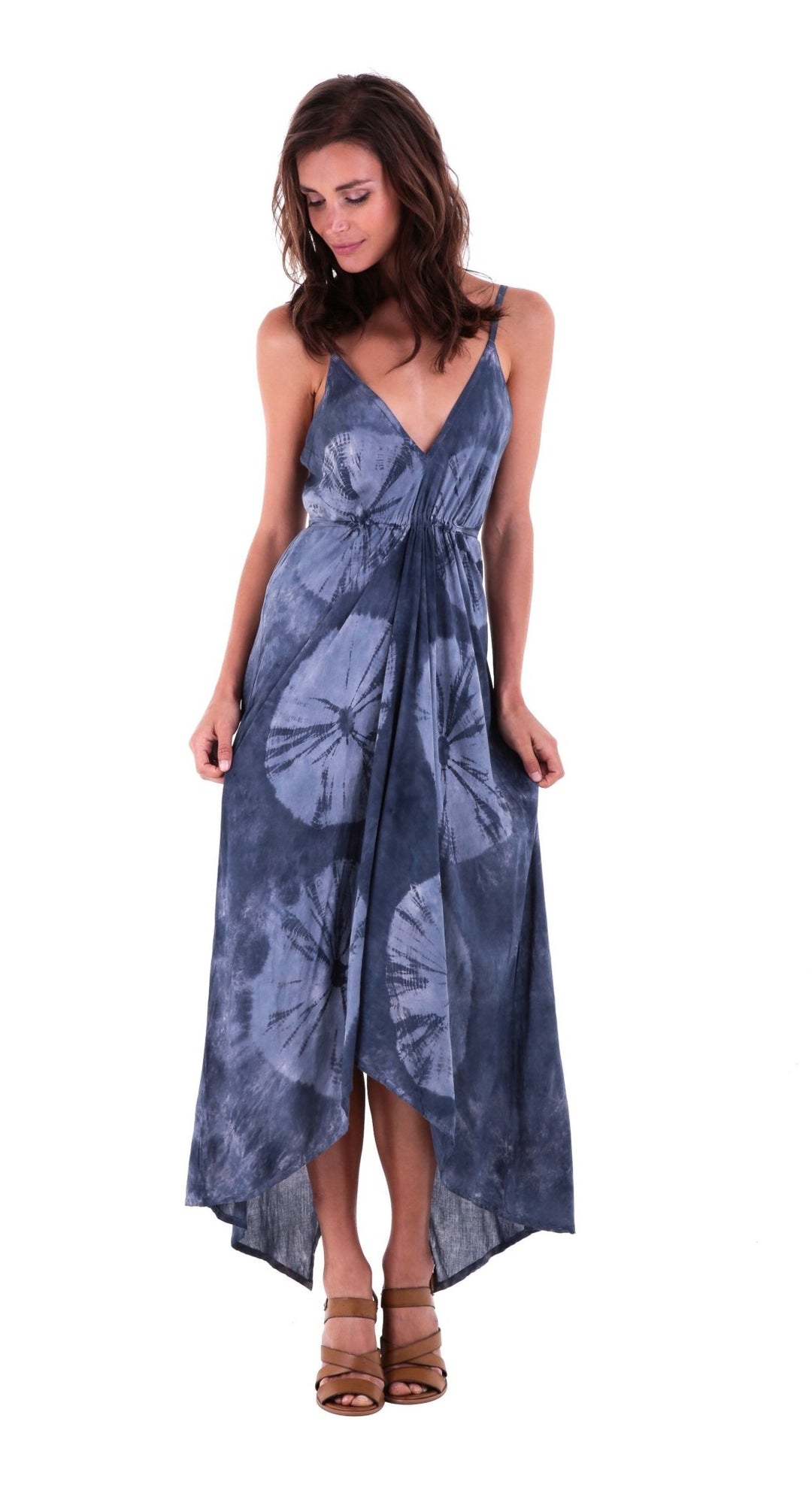 Savanah Long Asymmetrical Summer Slip Dress - Love ShuShi