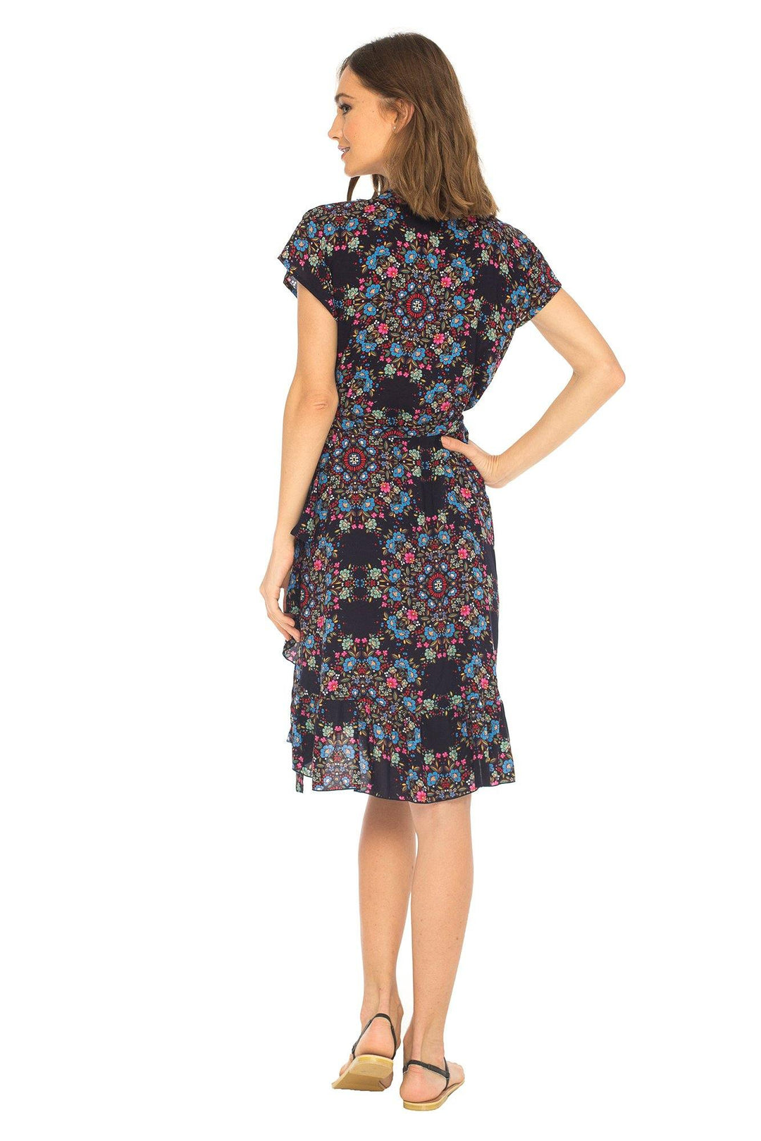 Short Floral Summer Wrap Dress - Love ShuShi