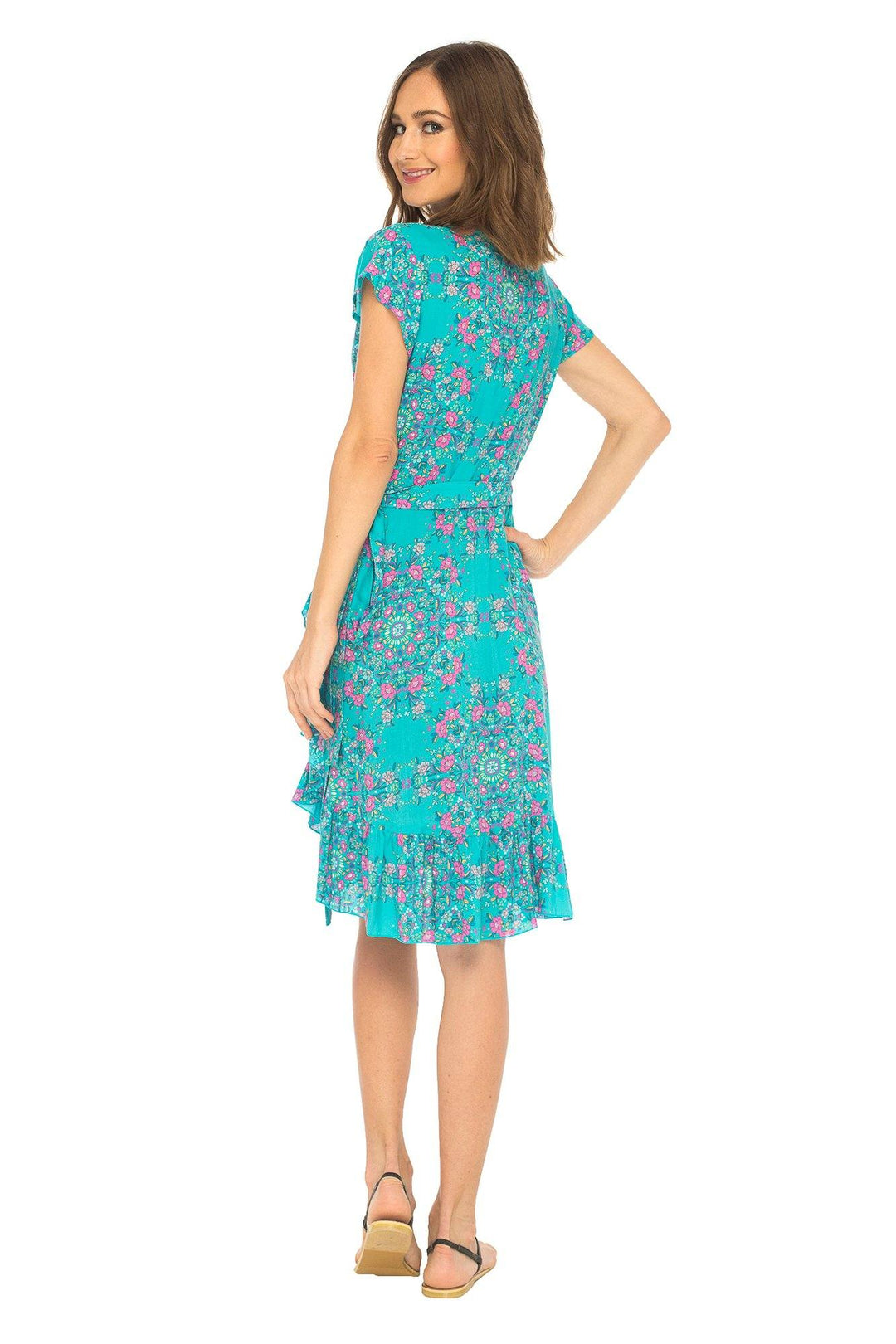 Short Floral Summer Wrap Dress - Love ShuShi