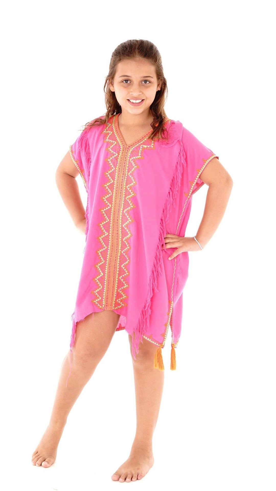 SHU - SHI Girls Swimwear Cover Ups - Tunic Dress, Short Kaftan Beach Dresses for Kids & Toddlers - Love ShuShi