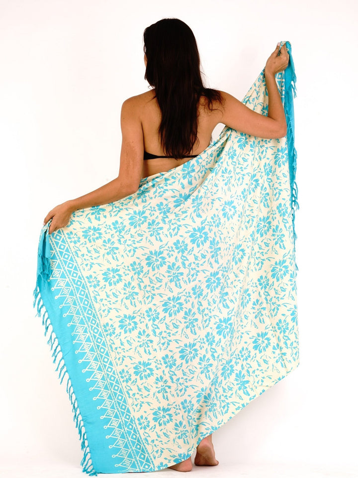 SHU - SHI Natural Floral Print Sarong - Love ShuShi