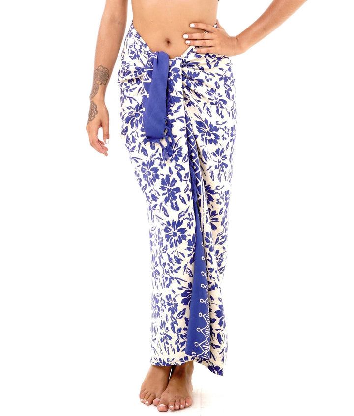 SHU - SHI Natural Floral Print Sarong - Love ShuShi