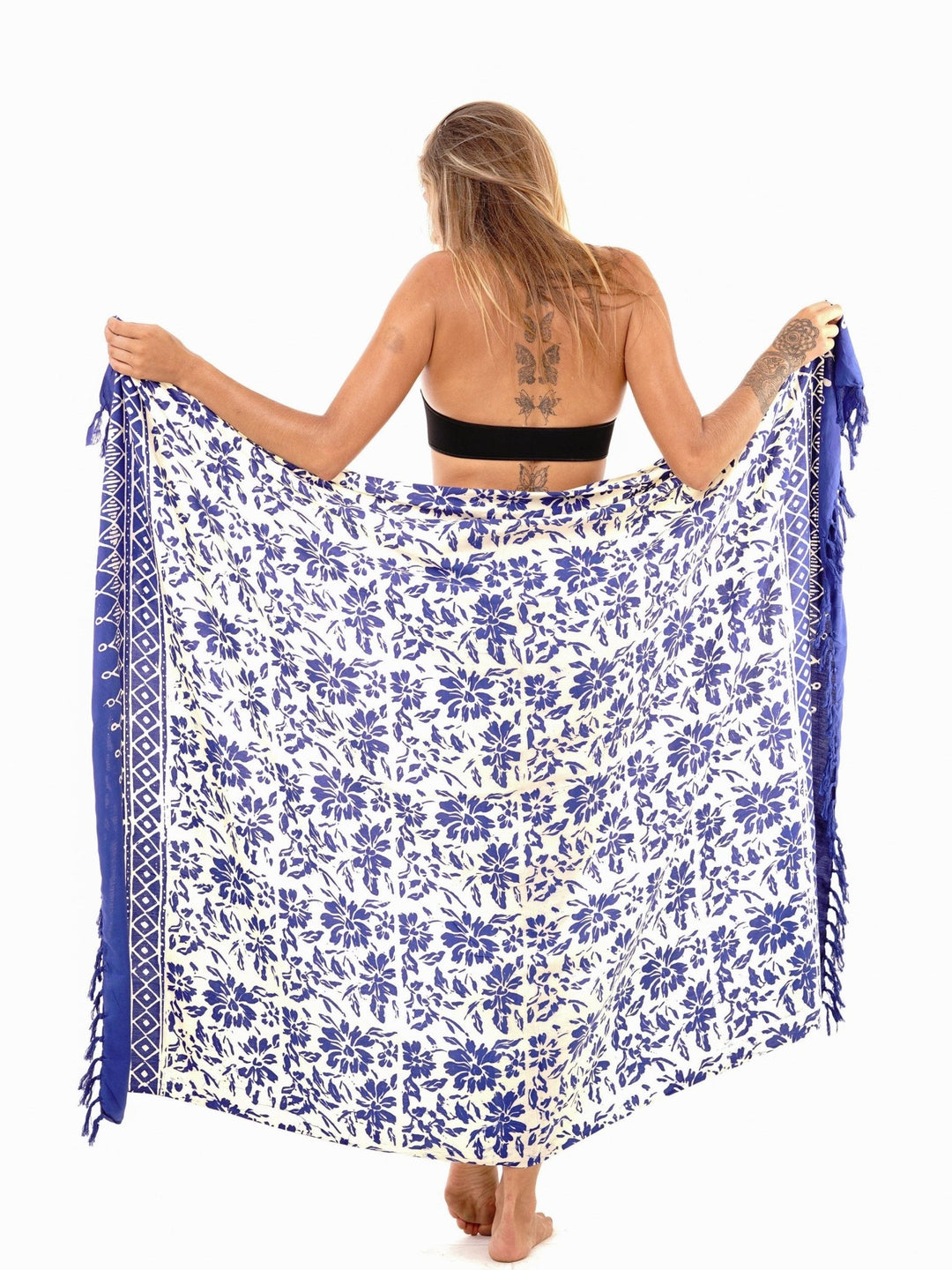 SHU - SHI Natural Floral Print Sarong - Love ShuShi