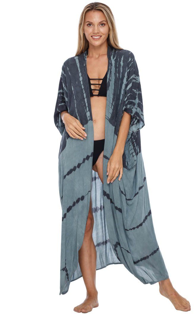 SHU - SHI Plus Size Tie Dye Kimono Cardigans for Women - Oversized Swimsuit Beach Cover Ups - Love ShuShi