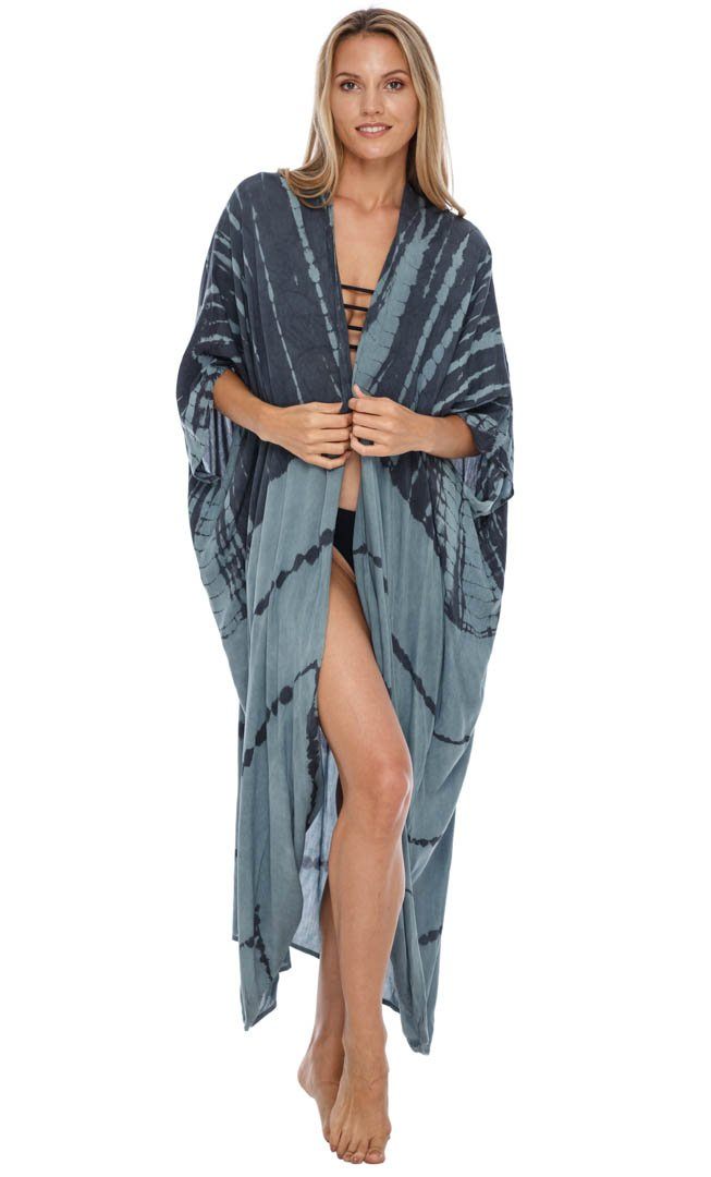 SHU - SHI Plus Size Tie Dye Kimono Cardigans for Women - Oversized Swimsuit Beach Cover Ups - Love ShuShi