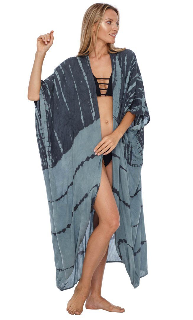 SHU - SHI Plus Size Tie Dye Kimono Cardigans for Women - Oversized Swimsuit Beach Cover Ups - Love ShuShi