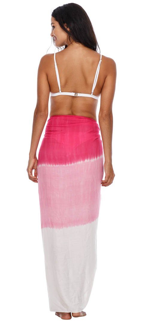 SHU - SHI Sarong Wraps For Women Beach Cover Up Skirt Swimsuit Wrap Pareo Coverups Ombre Tie Dye - Love ShuShi