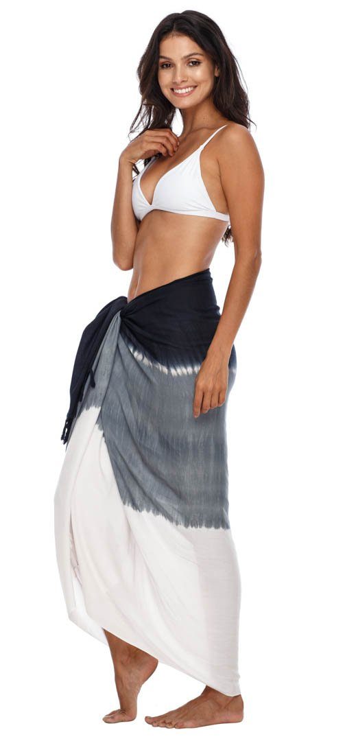 SHU - SHI Sarong Wraps For Women Beach Cover Up Skirt Swimsuit Wrap Pareo Coverups Ombre Tie Dye - Love ShuShi