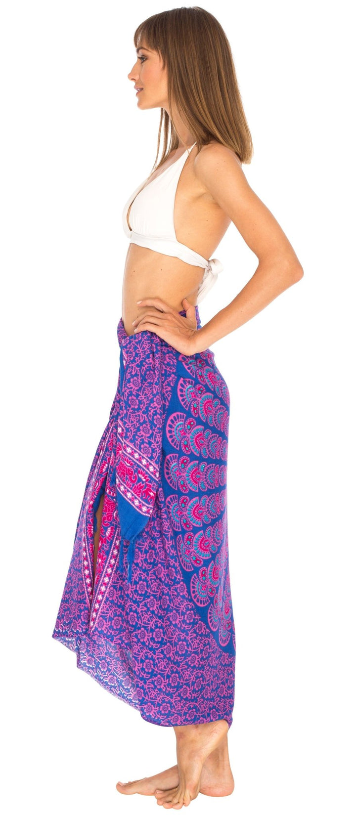 SHU - SHI Women Beach Cover Up Sarong Swimsuit Cover - Up Pareo Coverups Print - Love ShuShi