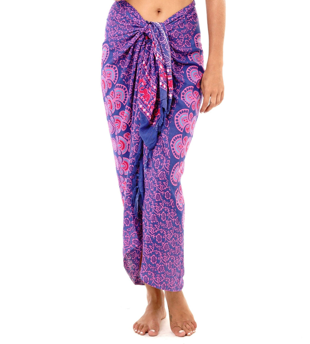 SHU - SHI Women Beach Cover Up Sarong Swimsuit Cover - Up Pareo Coverups Print - Love ShuShi