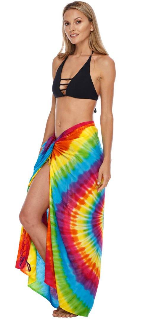 SHU - SHI Womens Beach Cover Up Sarong Swimsuit Cover - Up Pareo Coverups Print - Love ShuShi