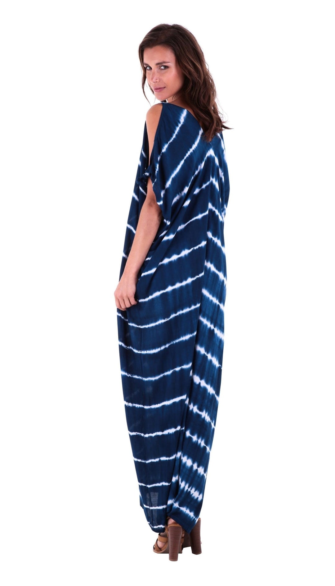 Seaside Tie Dye Cold Shoulder Dress Seaside Tie Dye Cold Shoulder Dress