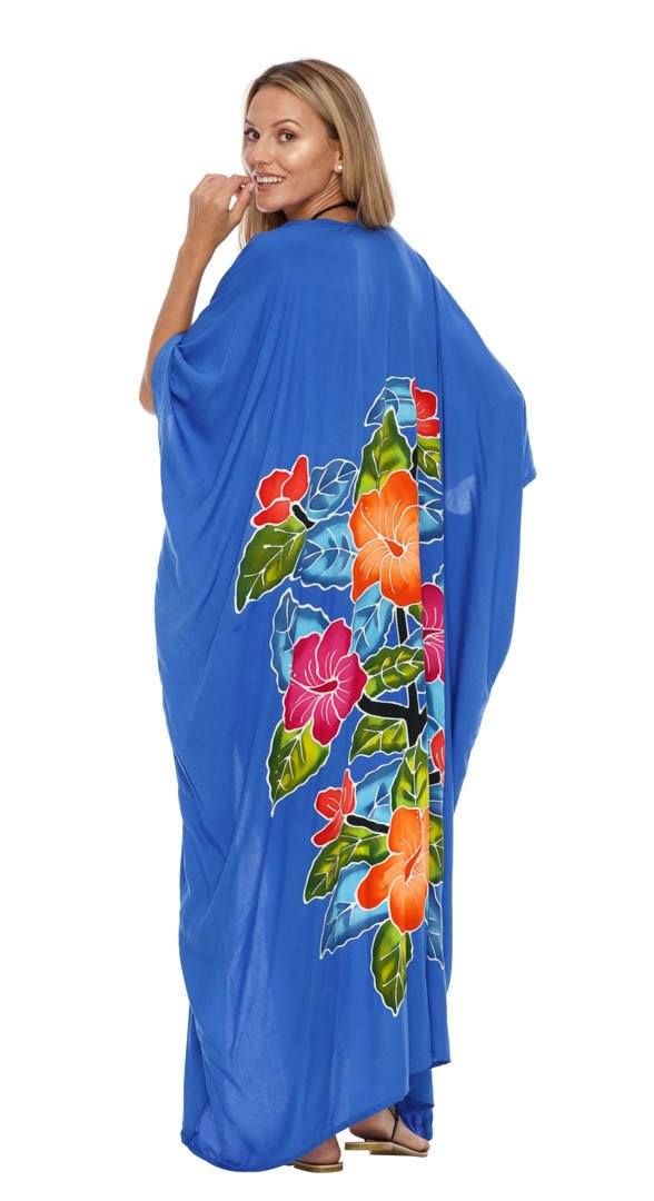 SHU - SHI Women's Floral Kimono Cardigan - Open Front Robe Beach Cover Up One Size - Love ShuShi