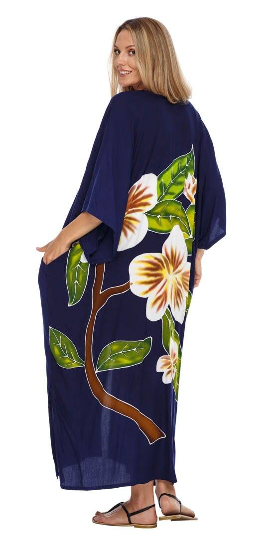 SHU - SHI Women's Kimono Cardigan - Floral Robe Beach Cover - Up, Open Front, One Size - Love ShuShi