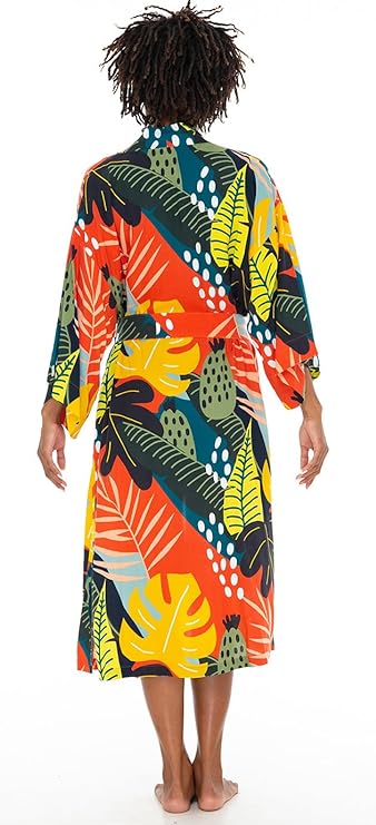 SHU - SHI Womens Kimono Cardigan Floral Tropical Swimwear Beach Robe - Love ShuShi