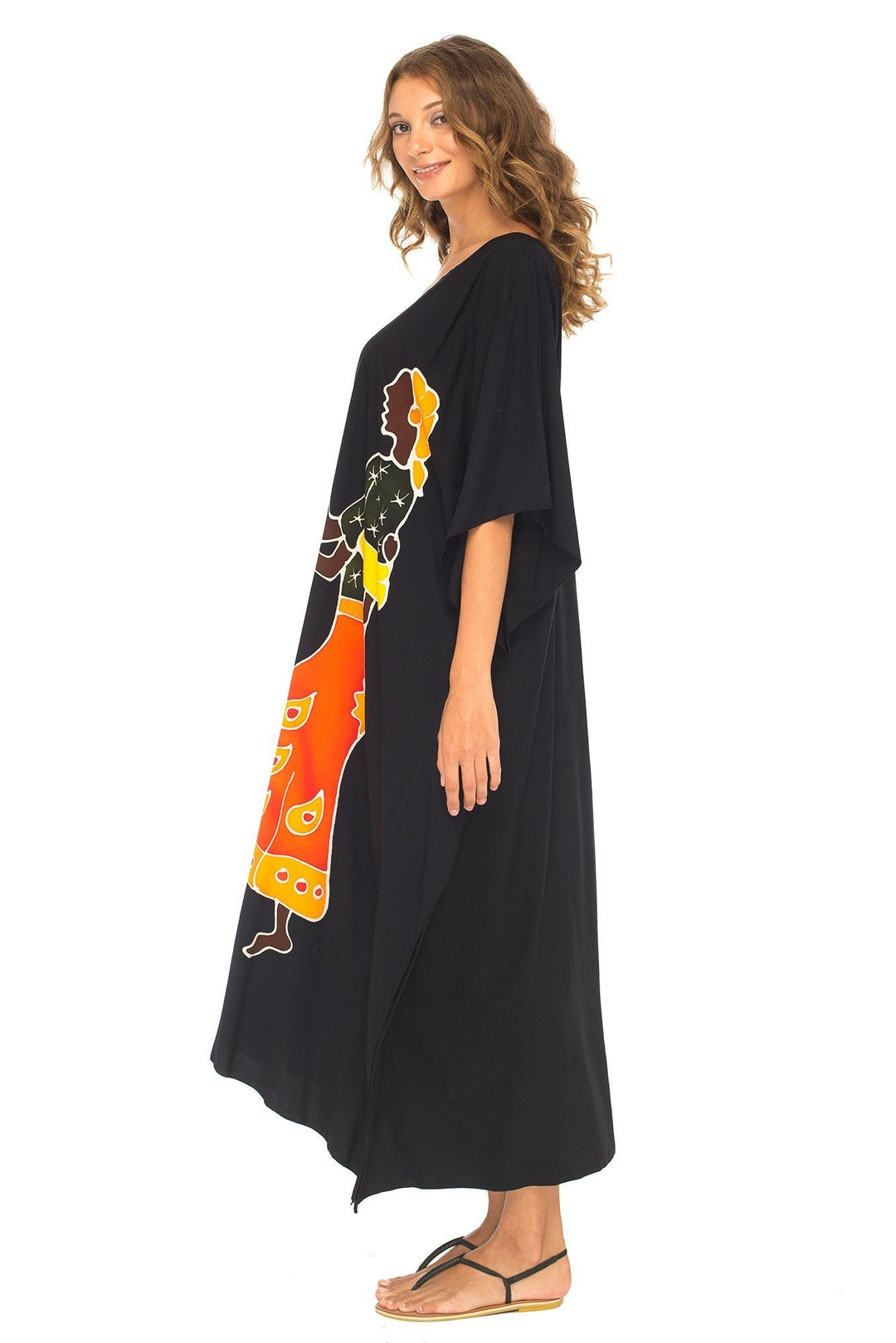 SHU - SHI Women's Long Kaftan Beach Maxi Dress - Casual Plus Size Cover Up - Love ShuShi