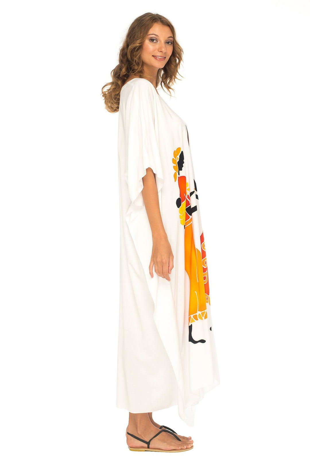 SHU - SHI Women's Long Kaftan Beach Maxi Dress - Casual Plus Size Cover Up - Love ShuShi