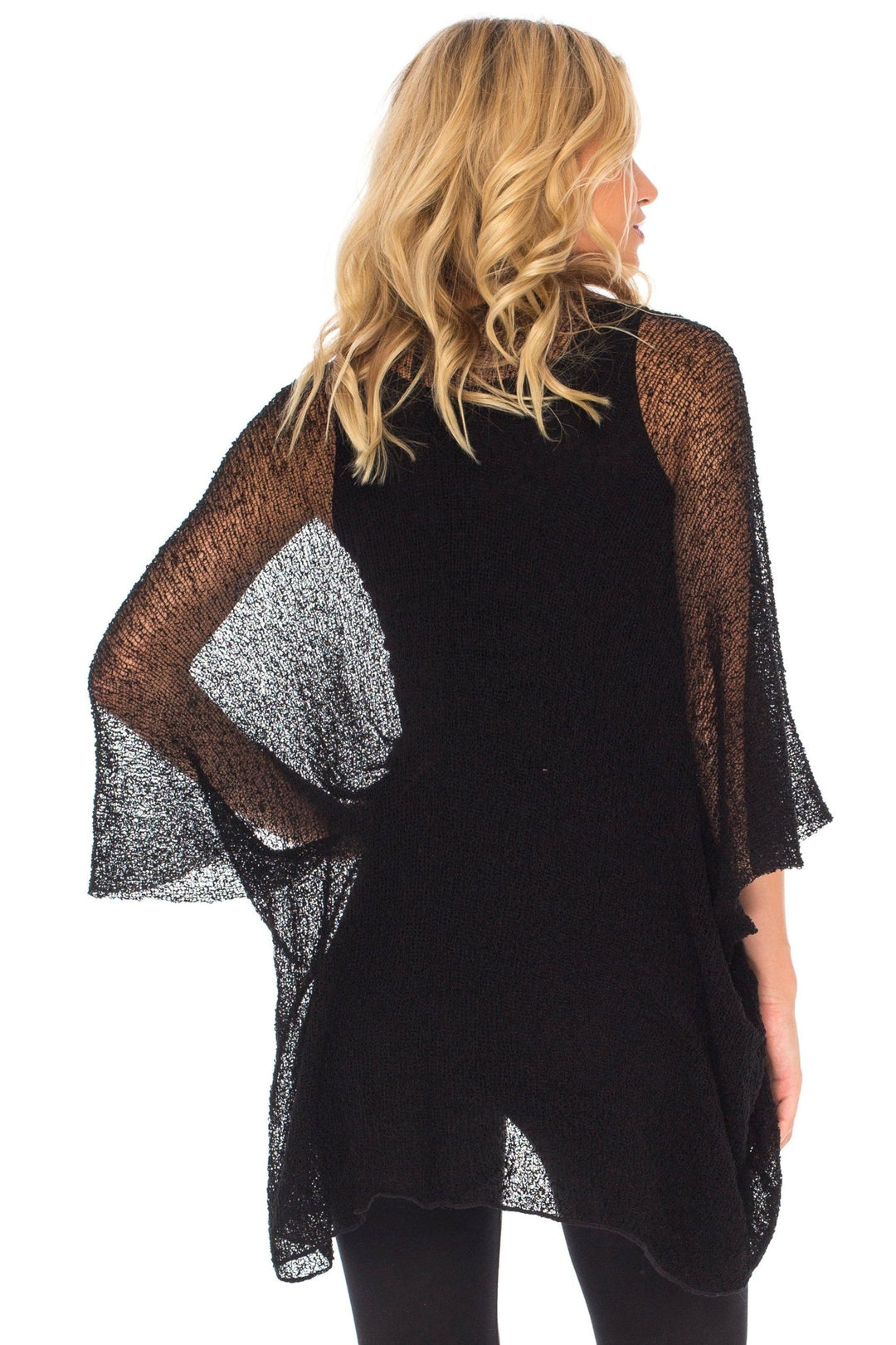 SHU - SHI Womens Long Sheer Kimono Cardigan Sweater Open Front Beach Top Cover Up - Love ShuShi