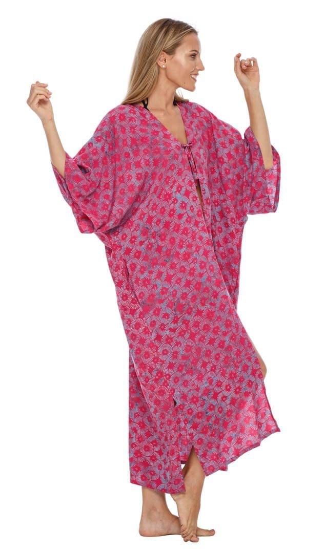 SHU - SHI Women's Open Front Kimono Cardigan Robe - Beach Cover - Up, Loose Fit, One Size - Love ShuShi