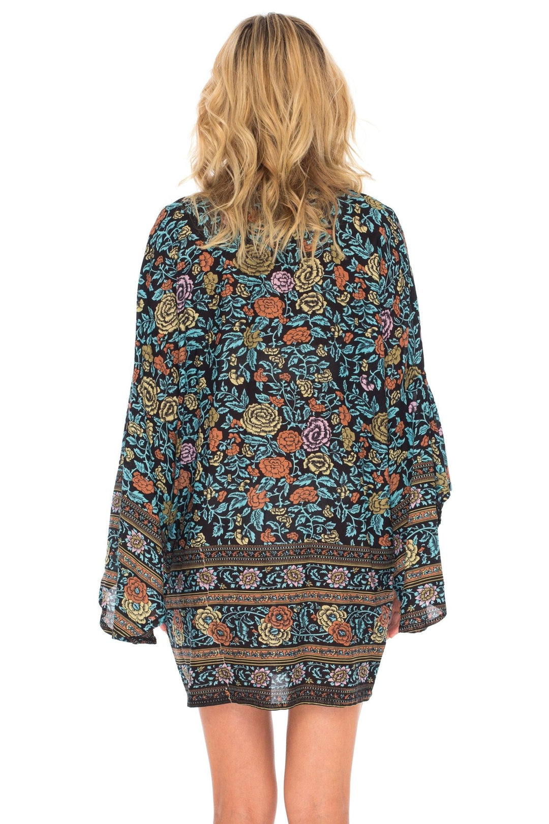 SHU - SHI Women's Sheer Kimono Cardigan Cover - Up | Loose Open Front Beach Kimono - Love ShuShi