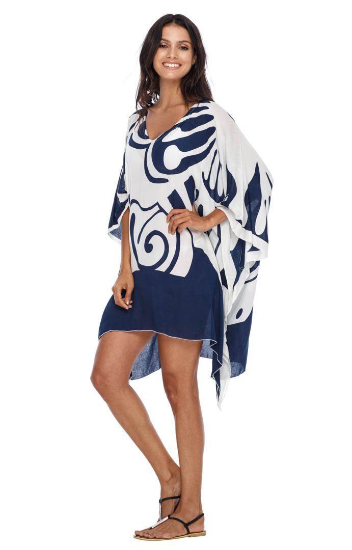 Coldesina Butterfly Plus Size Women's hot Kaftan