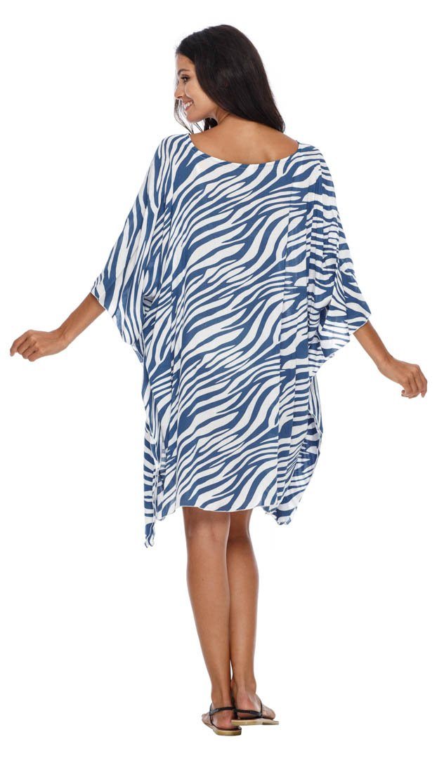 SHU - SHI Women's Short Beach Swimsuit Cover - Up Loose Caftan Poncho Beach Tunic Dress - Love ShuShi