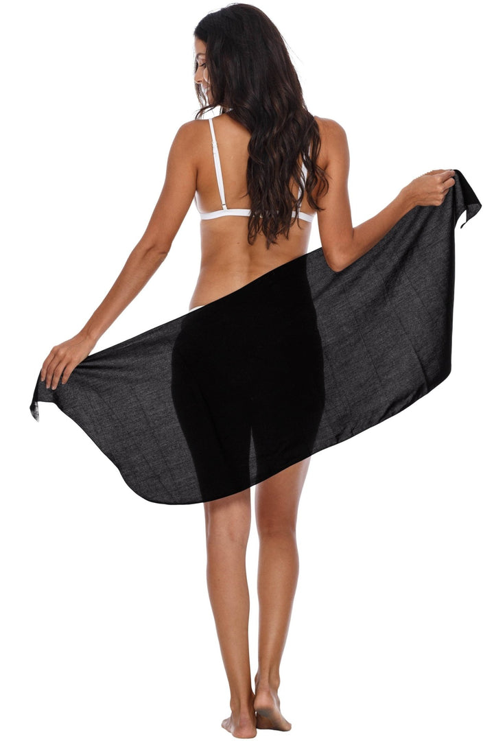 SHU - SHI Women's Short Sarong Wrap - Bathing Suit Cover - Up, Pareo Beach Skirt - Love ShuShi