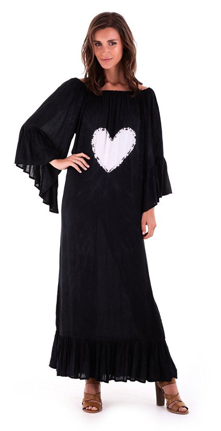 Sophia Embellished Long Heart Kaftan - Love ShuShi