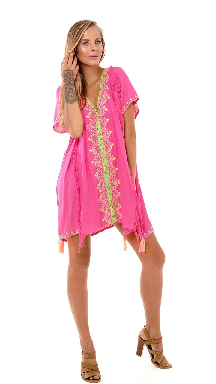 Suki Embroidered Summer Festival Cover Up, Dress - Love ShuShi