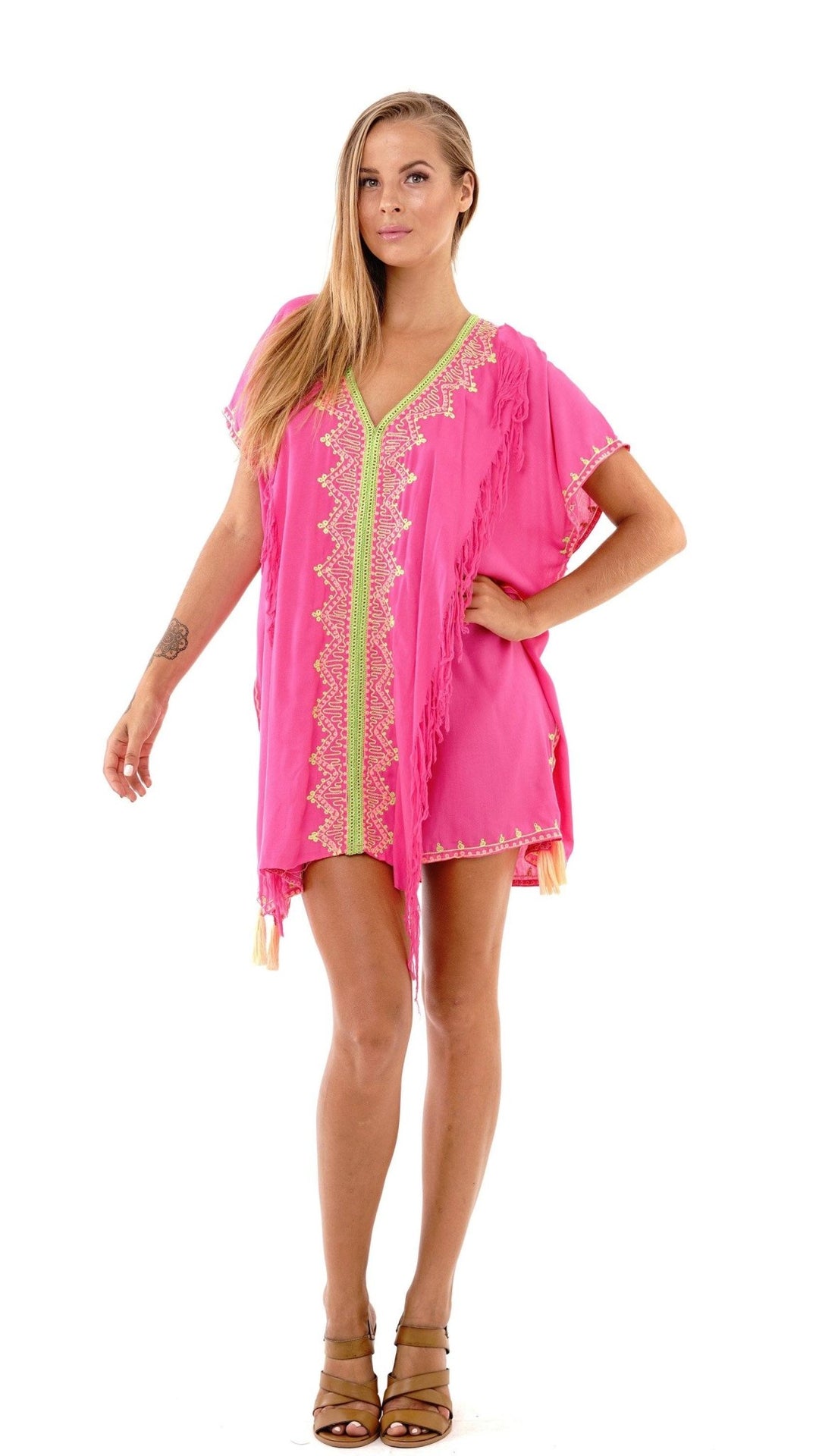 Suki Embroidered Summer Festival Cover Up, Dress - Love ShuShi