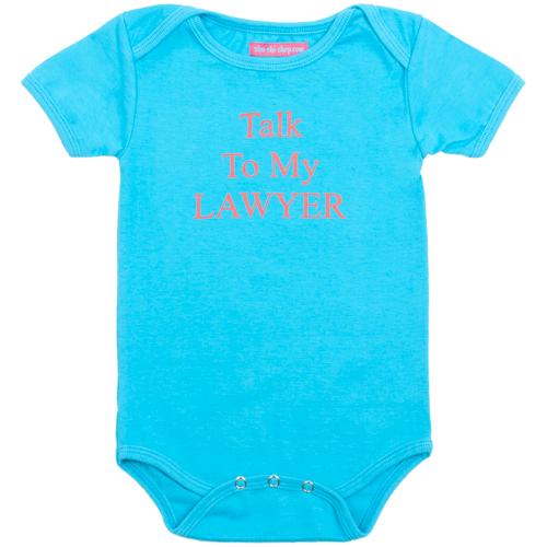 Talk To My Lawyer Short Sleeve Onesie - Love ShuShi